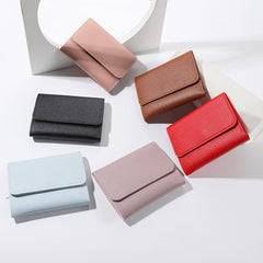 Women's Multifunctional Short Wallet Faux Leather Clutch Bag