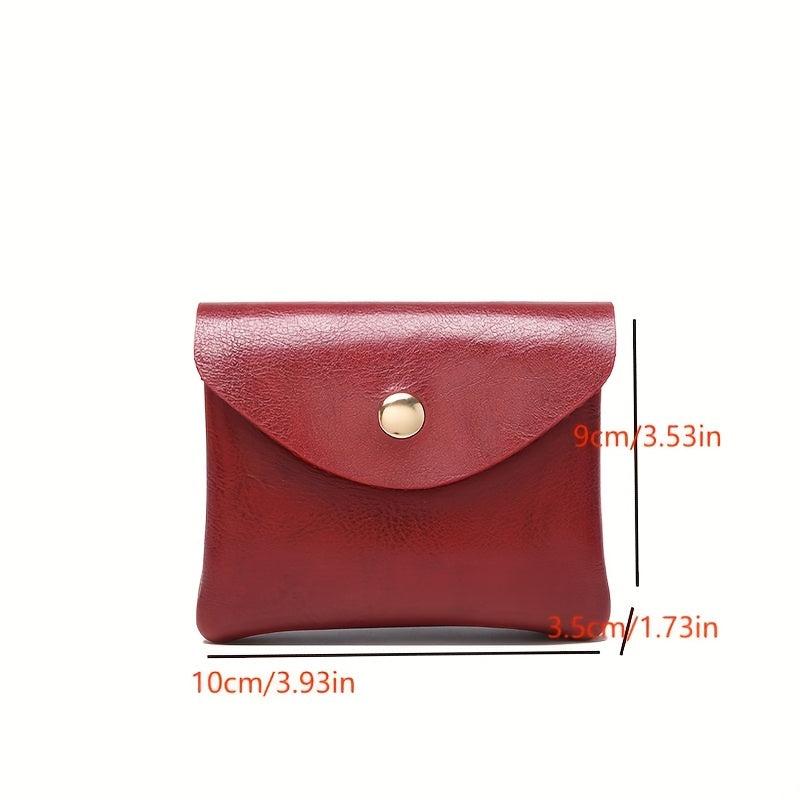 Women's Mini Coin Purse Flap Clutch Snap Versatile Purse