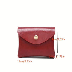 Women's Mini Coin Purse Flap Clutch Snap Versatile Purse