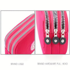 Women's Nylon Clutch Coin Purse Phone Bag with Wristlet