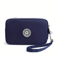 Women's Nylon Clutch Coin Purse Phone Bag with Wristlet