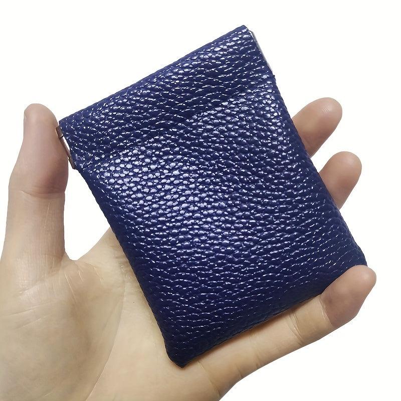 Mini Minimalist Coin Purse Solid Clutch Earphone Bag Portable Storage Pouch