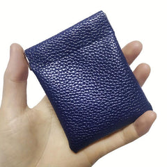 Mini Minimalist Coin Purse Solid Clutch Earphone Bag Portable Storage Pouch