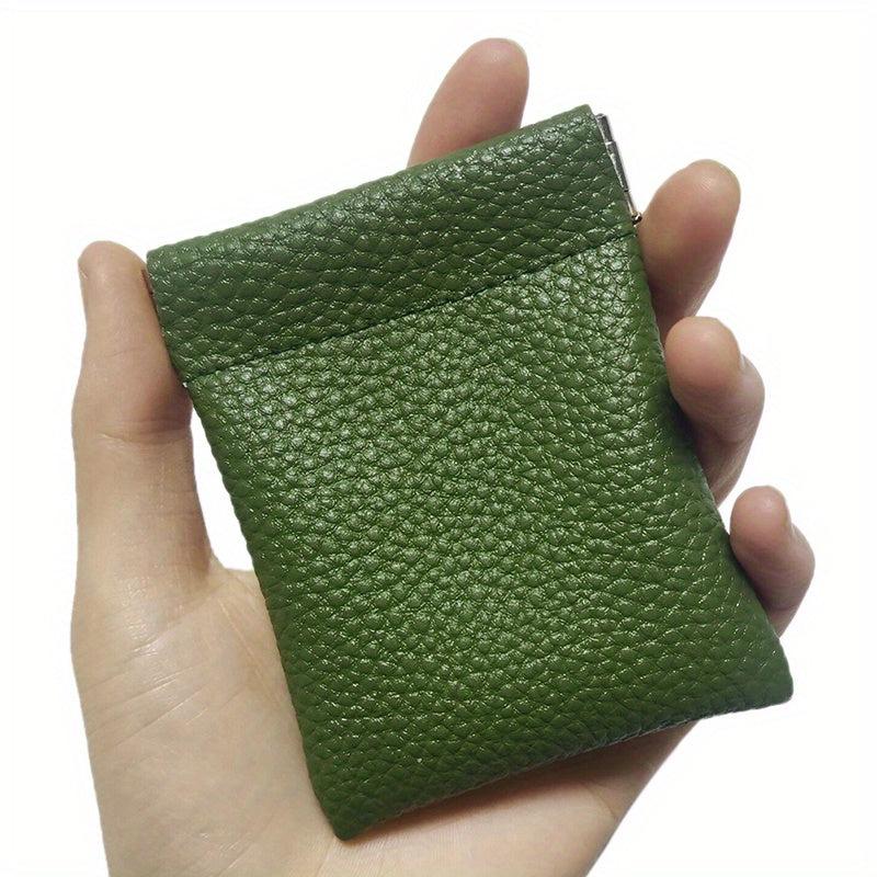 Mini Minimalist Coin Purse Solid Clutch Earphone Bag Portable Storage Pouch