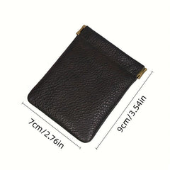 Mini Minimalist Coin Purse Solid Clutch Earphone Bag Portable Storage Pouch