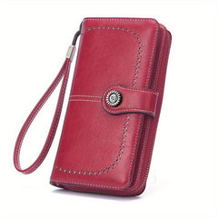 Classic Retro Thickened Pu Leather Women's Wallet