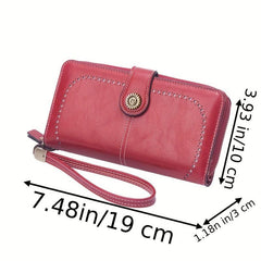 Classic Retro Thickened Pu Leather Women's Wallet
