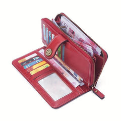 Classic Retro Thickened Pu Leather Women's Wallet