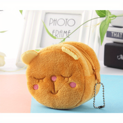 Cartoon Animal Plush Coin Purse Key Organizer Zipper Wallet for Women Girls