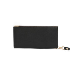 Solid Long Wallet Zipper Coin Purse Clutch Phone Pouch