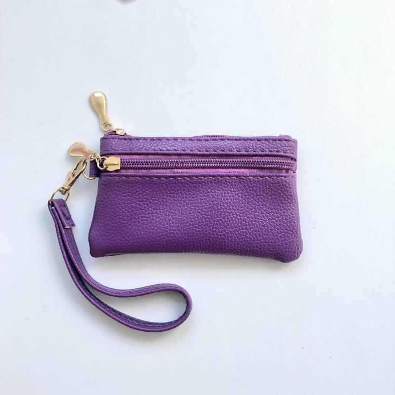 Minimalist Coin Purse Zipper Clutch Wallet Classic Storage Pouch