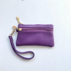Minimalist Coin Purse Zipper Clutch Wallet Classic Storage Pouch
