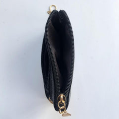 Minimalist Coin Purse Zipper Clutch Wallet Classic Storage Pouch