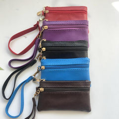 Minimalist Coin Purse Zipper Clutch Wallet Classic Storage Pouch