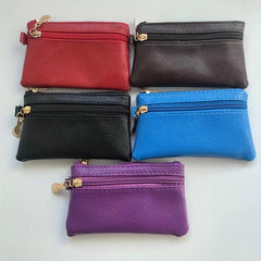 Minimalist Coin Purse Zipper Clutch Wallet Classic Storage Pouch