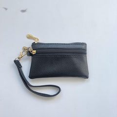 Minimalist Coin Purse Zipper Clutch Wallet Classic Storage Pouch
