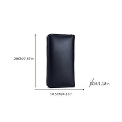 Women's Long Solid Zipper Clutch Wallet Card Slots Coin Purse