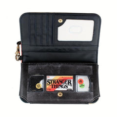 Letter Print Long Wallet Coin Purse Clutch Purse Wristband