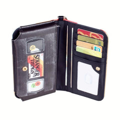 Letter Print Long Wallet Coin Purse Clutch Purse Wristband