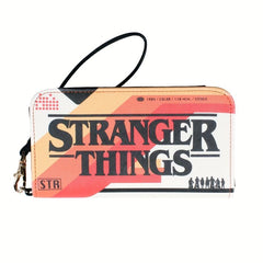 Letter Print Long Wallet Coin Purse Clutch Purse Wristband