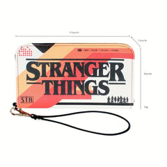 Letter Print Long Wallet Coin Purse Clutch Purse Wristband
