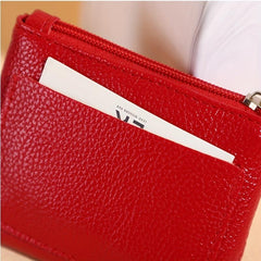 Bowknot Coin Purse Faux Leather Solid Purse