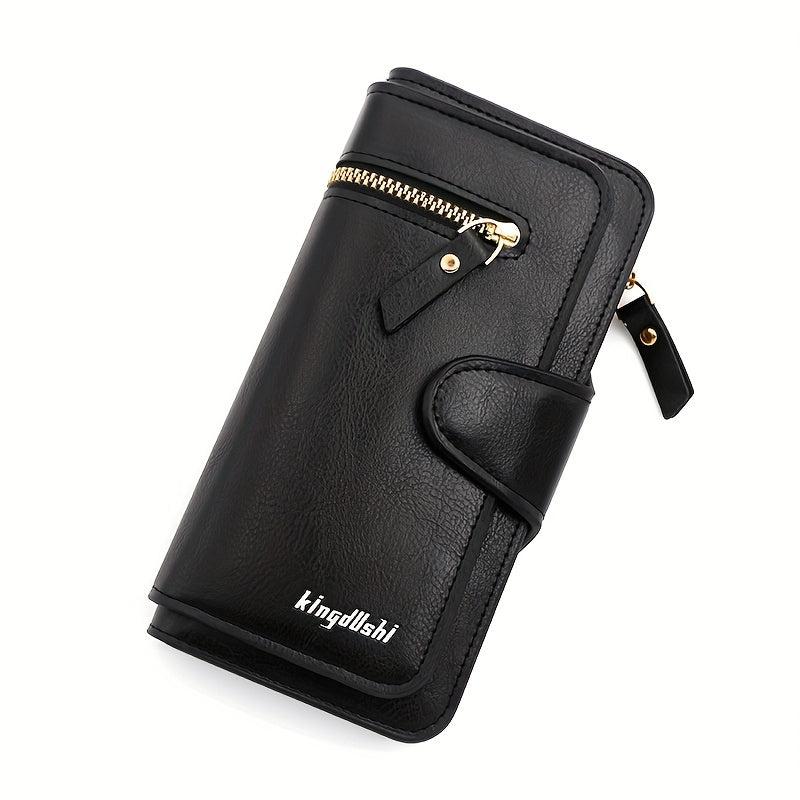 RFID Blocking Mini Long Wallet Trifold Card Slot Purse