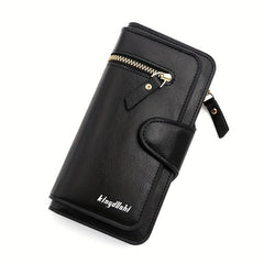 RFID Blocking Mini Long Wallet Trifold Card Slot Purse