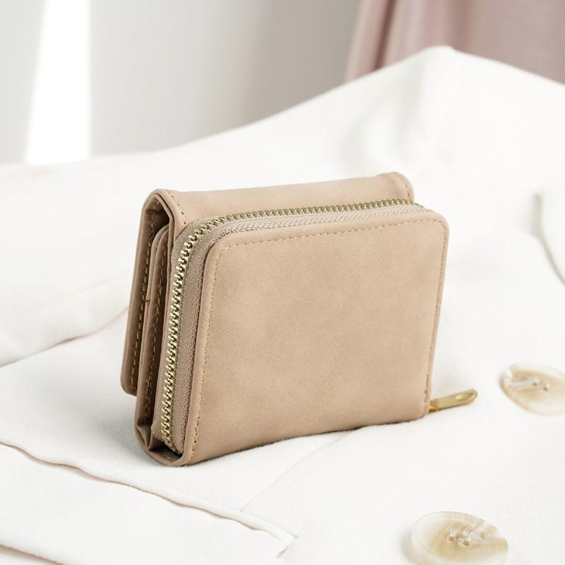 Minimalist Trifold Card Wallet Clutch Coin Purse