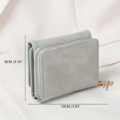 Minimalist Trifold Card Wallet Clutch Coin Purse