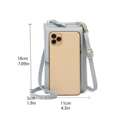 Zip Around Phone Wallet Coin Purse Shoulder Bag