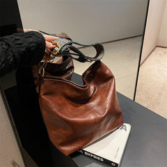 Vintage Geometric Crossbody Bag with Large Capacity Shoulder Strap