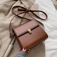 Stylish Mini Square Bag Faux Leather Crossbody Bag