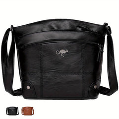 Multi-Pocket Crossbody Bag Soft Textured Shoulder Bag