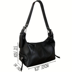 Minimalist Shoulder Bag Solid Underarm Bag Women's Y2K Bag