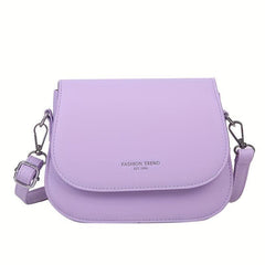 Letter Graphic Saddle Bag Crossbody Purse for Women