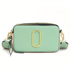 Metal Decor Crossbody Bag Mini Square Purse