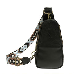 Faux Leather Zipper Chest Bag Women's Fanny Pack