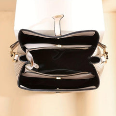 Geometric Pattern Crossbody Bag Vintage Chain Shoulder Bag