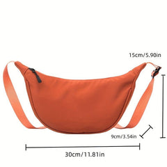 Nylon Small Messenger Bag Lightweight Shoulder Bag Armpit Bag