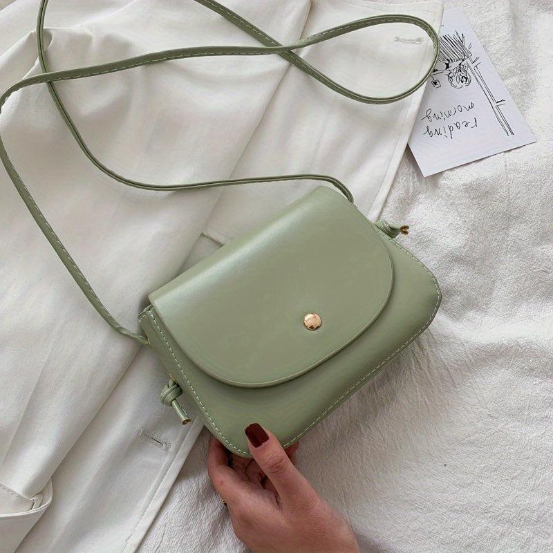 Stylish Solid Square Crossbody Bag for Work