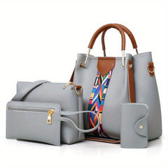 Vintage Solid Tote Bag Top Handle Satchel Purse Women's Handbag & Shoulder Bag