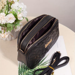 Quilted Square Shoulder Bag Solid Crossbody Bag