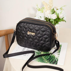 Quilted Square Shoulder Bag Solid Crossbody Bag
