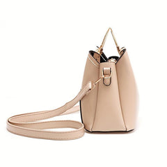Colorblock Tote Bag with Tassel Decoration