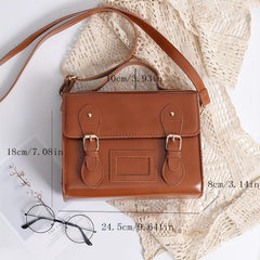 Vintage PU Classic Messenger Bag for Women