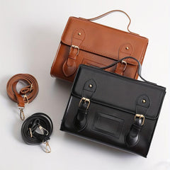 Vintage PU Classic Messenger Bag for Women