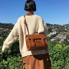 Vintage PU Classic Messenger Bag for Women