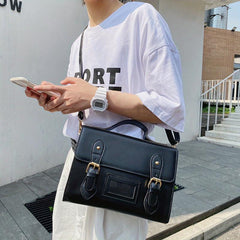 Vintage PU Classic Messenger Bag for Women