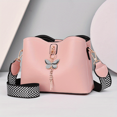 Geometric Strap Crossbody Bag Women's Faux Leather Shoulder Bag